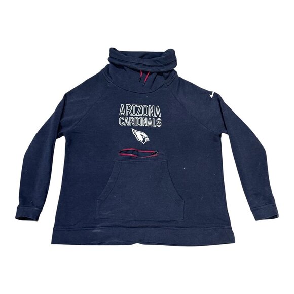 Nike Arizona Cardinals Black Hoodie Sweatshirt L NFL Logo Kangaroo Pocket READ - Picture 1 of 8